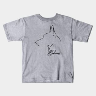 Proud K9 Belgian Malinois Profile dog Kids T-Shirt